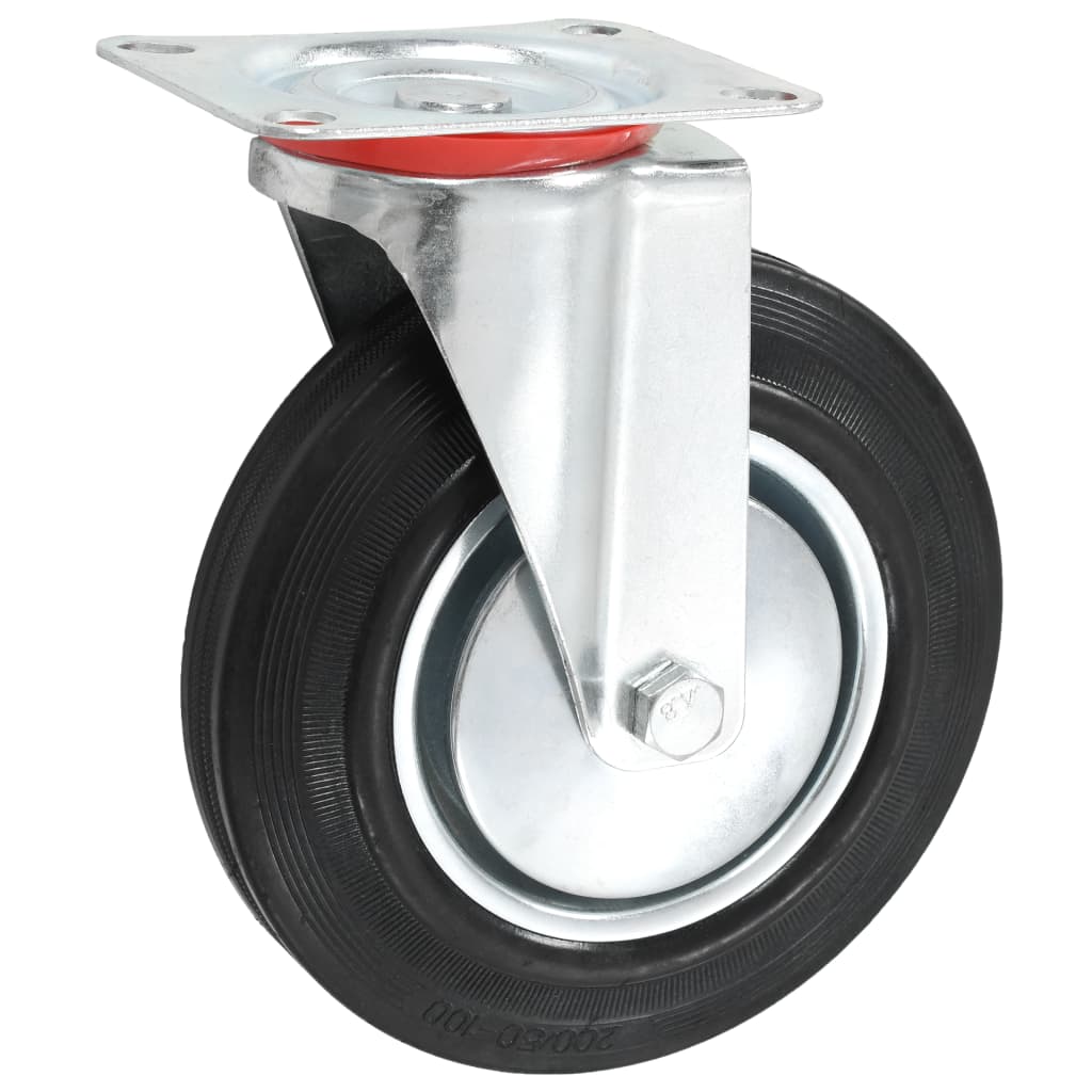 12 Pcs rodas giratórias 200 mm