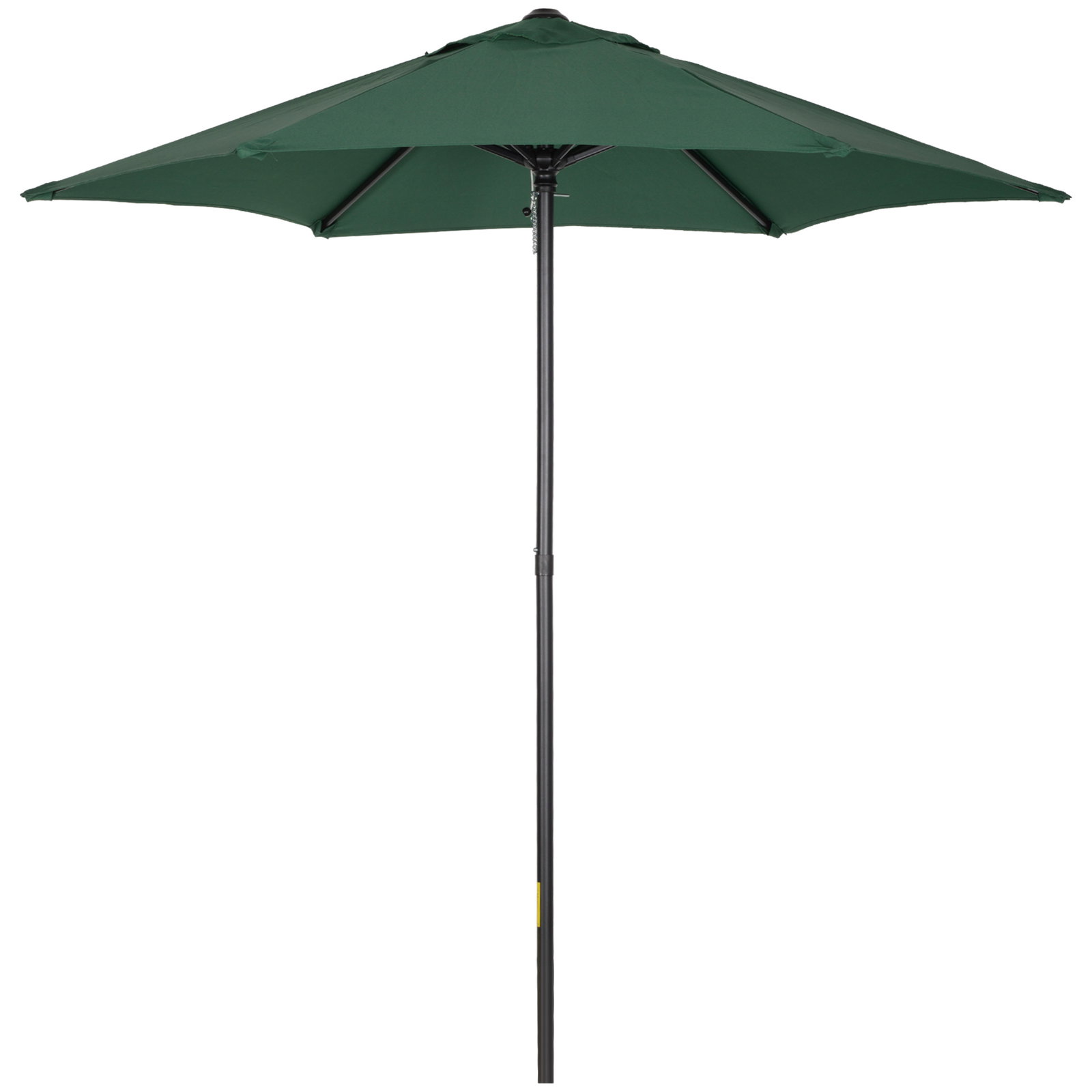 Chapéu de sol de jardim ø2x2 m chapéu de sol com mastro de alumínio manivela teto com ventilação verde