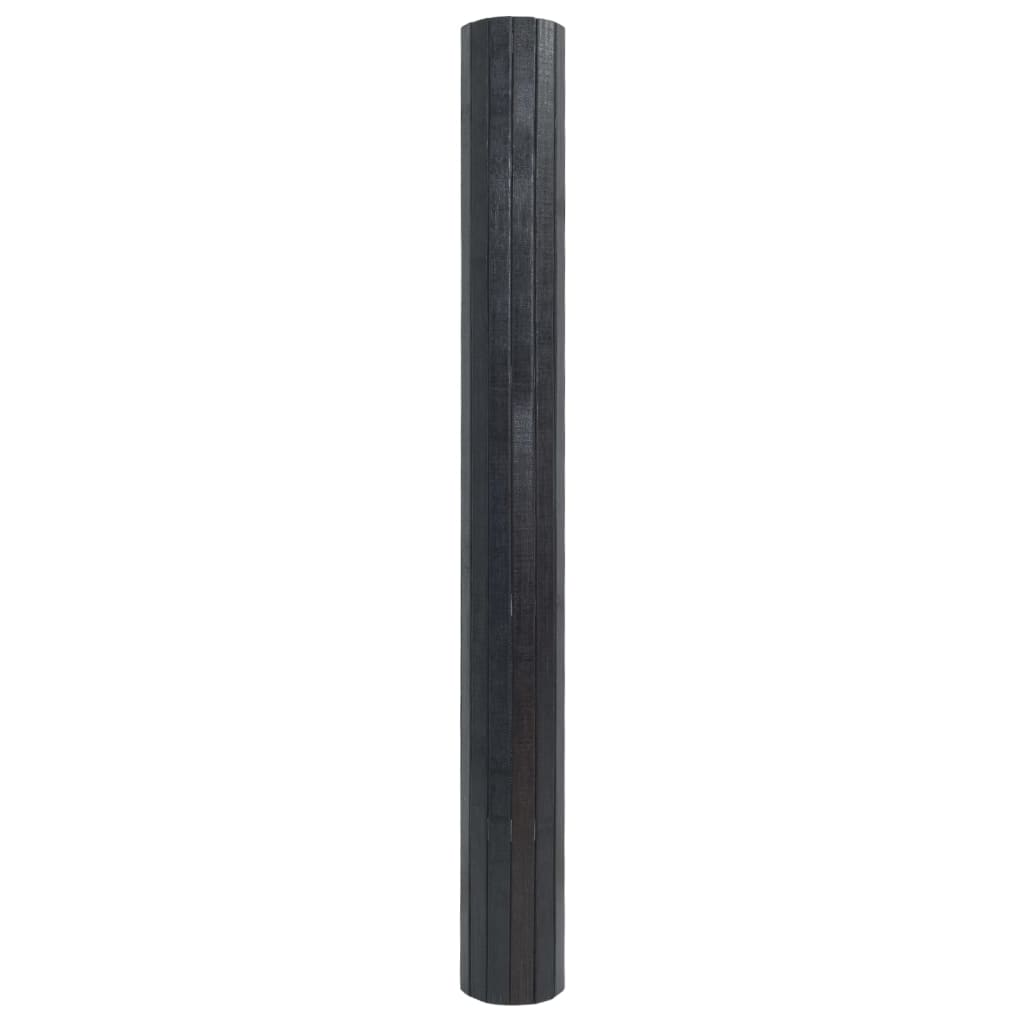 Tapete retangular 60x100 cm bambu cinzento