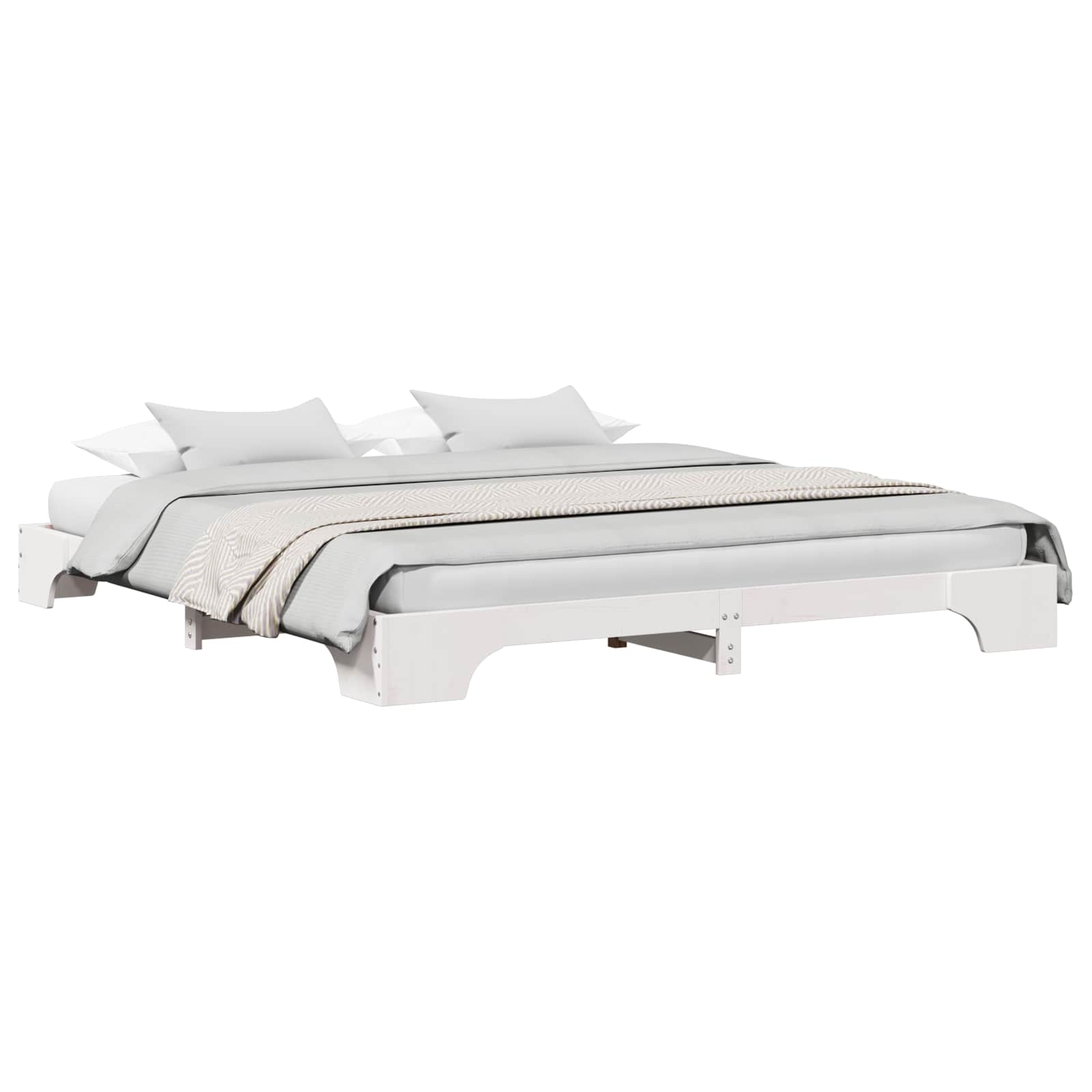 Estrutura da cama branco 200 x 200 cm