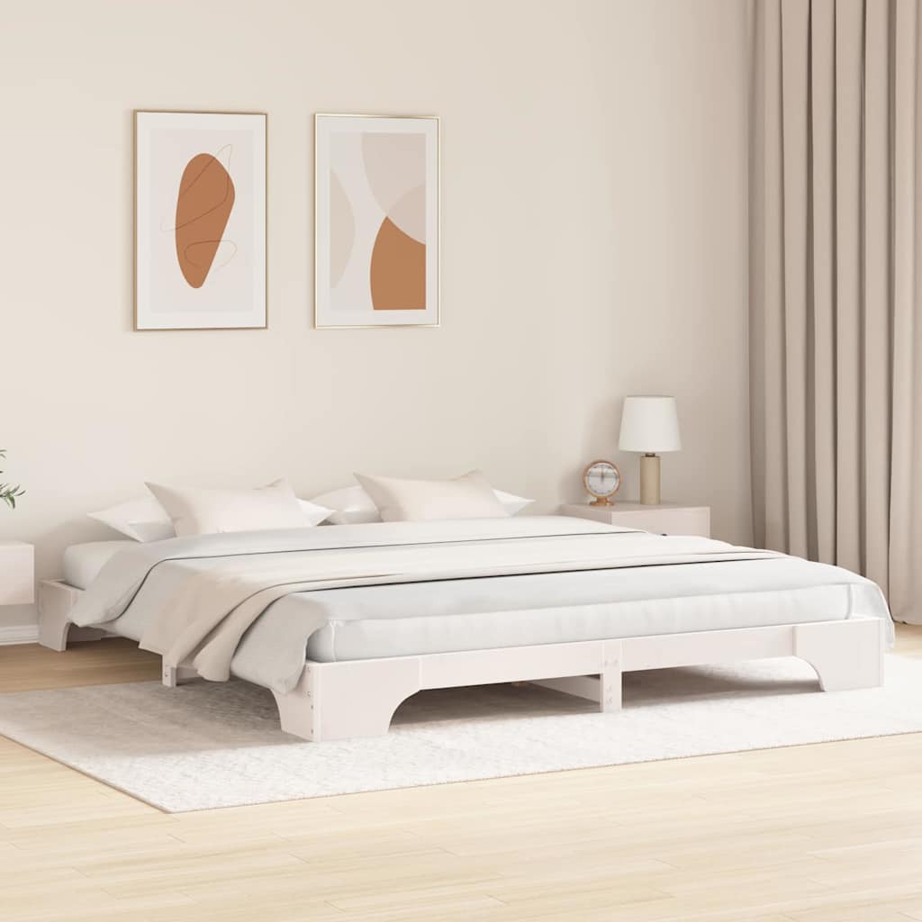 Estrutura da cama branco 200 x 200 cm