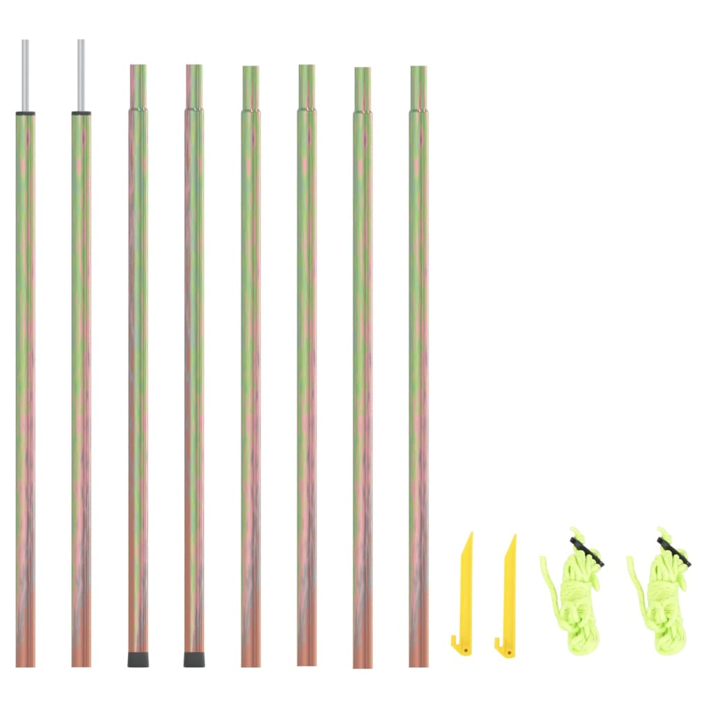 Postes para para-sol estilo vela 2 pcs 250 cm aço galvanizado