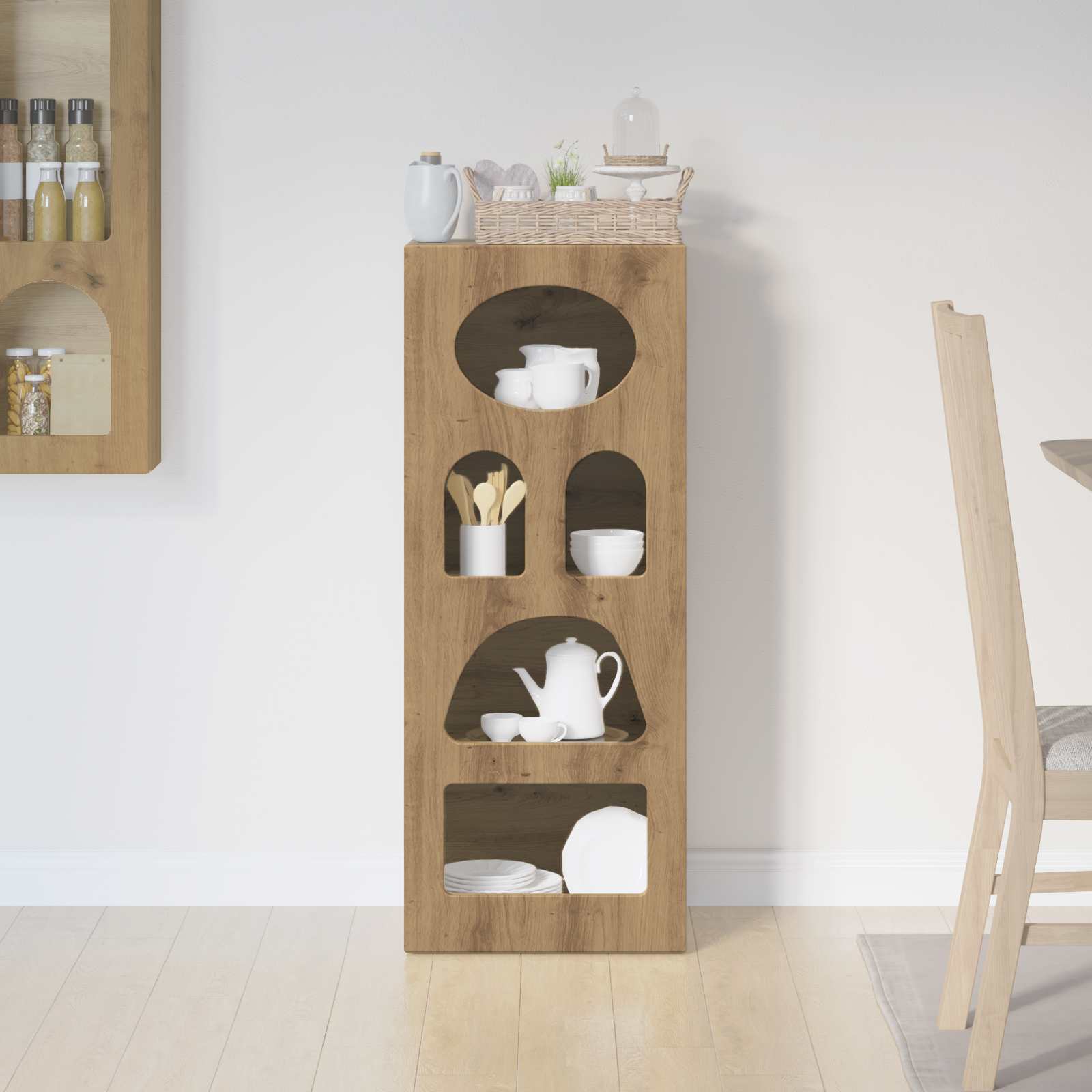 Buffet elst carvalho artesanal 40 x 35 x 100,5 cm