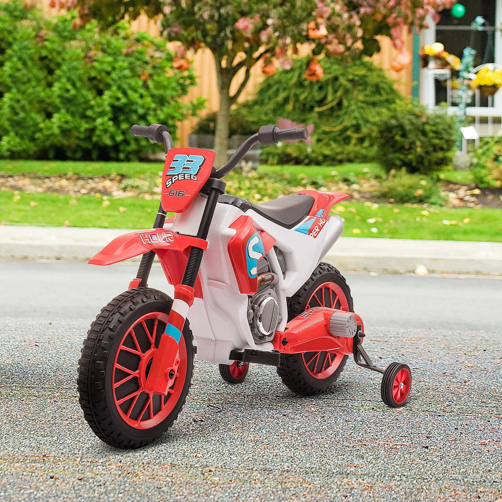 Mota Elétrica para Crianças acima de 3 Anos 12V Mota de Brinquedo Infantil com 2 Rodas de Equilíbrio Velocidade Máx. 8km/h Arran
