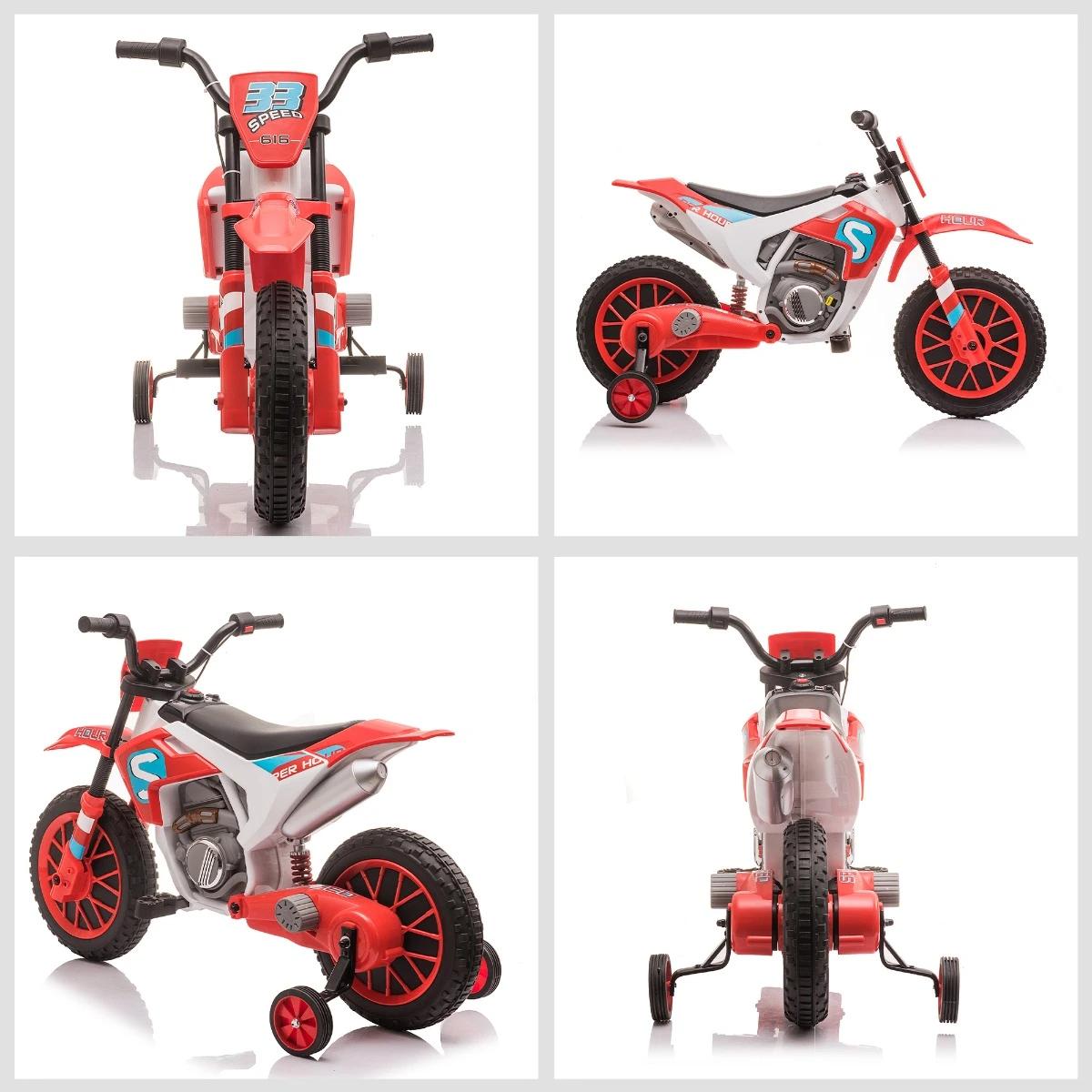 Mota Elétrica para Crianças acima de 3 Anos 12V Mota de Brinquedo Infantil com 2 Rodas de Equilíbrio Velocidade Máx. 8km/h Arran