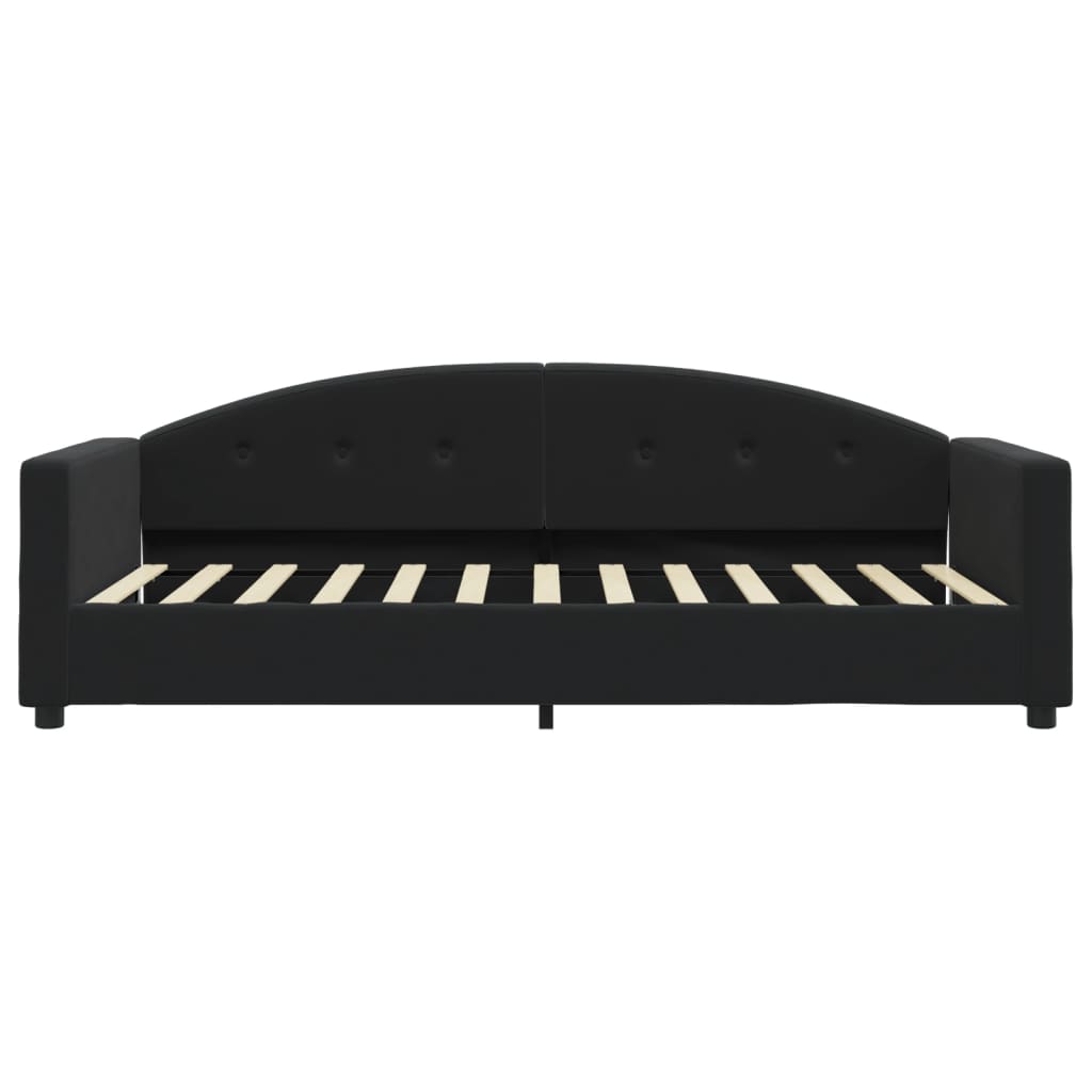 Sofá-cama 90x200 cm veludo preto