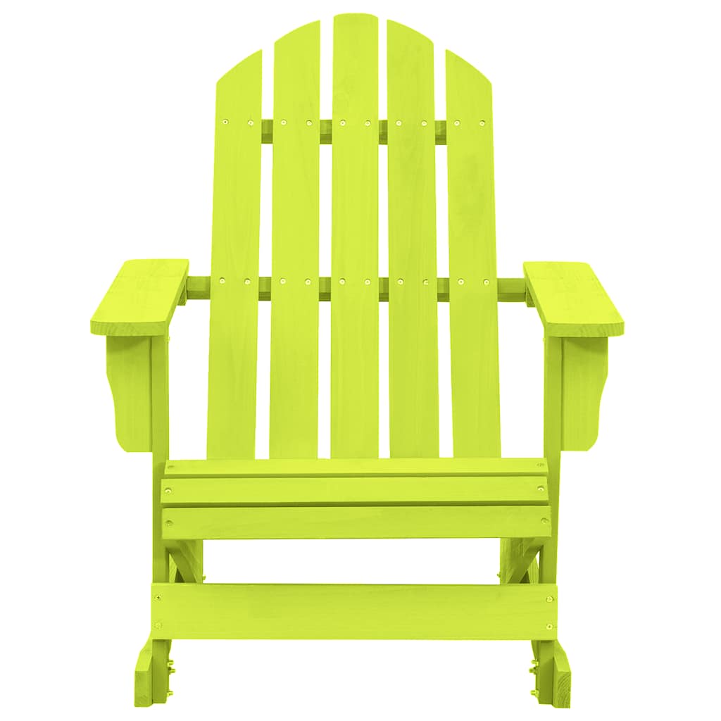Cadeira adirondack de baloiçar p/ jardim abeto maciço verde