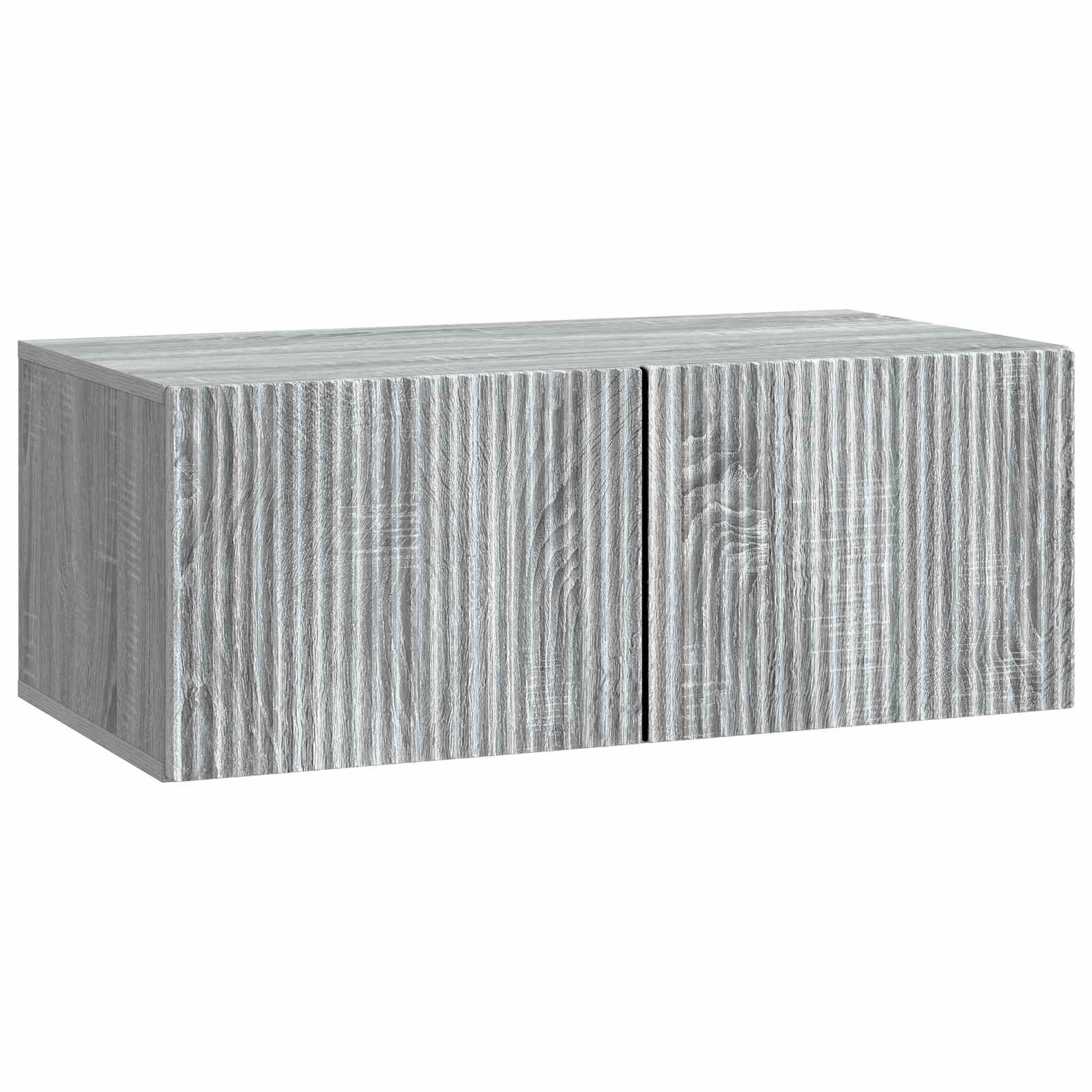 Gabinete de TV de parede sonoma cinzento 78,5 x 41 x 30 cm