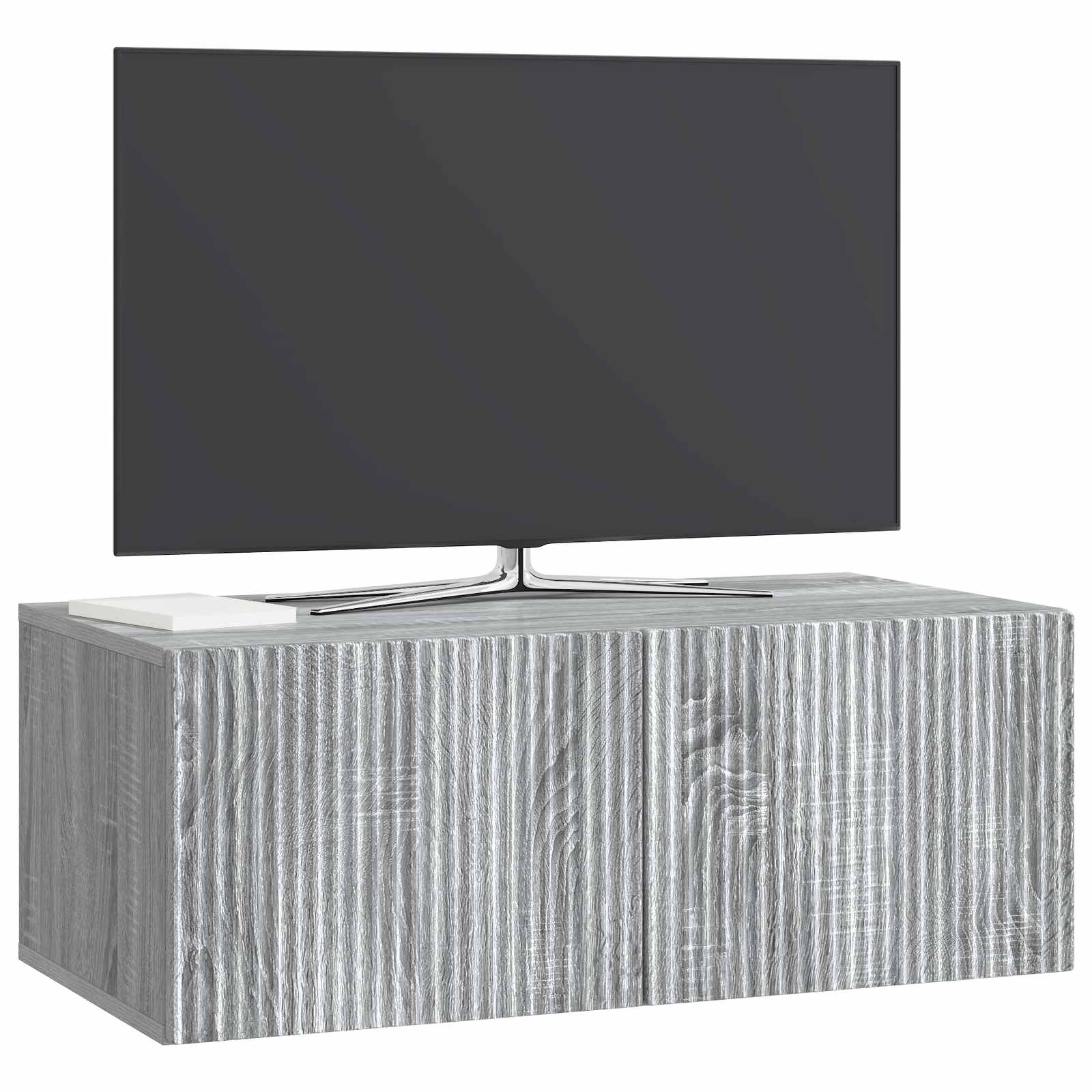 Gabinete de TV de parede sonoma cinzento 78,5 x 41 x 30 cm