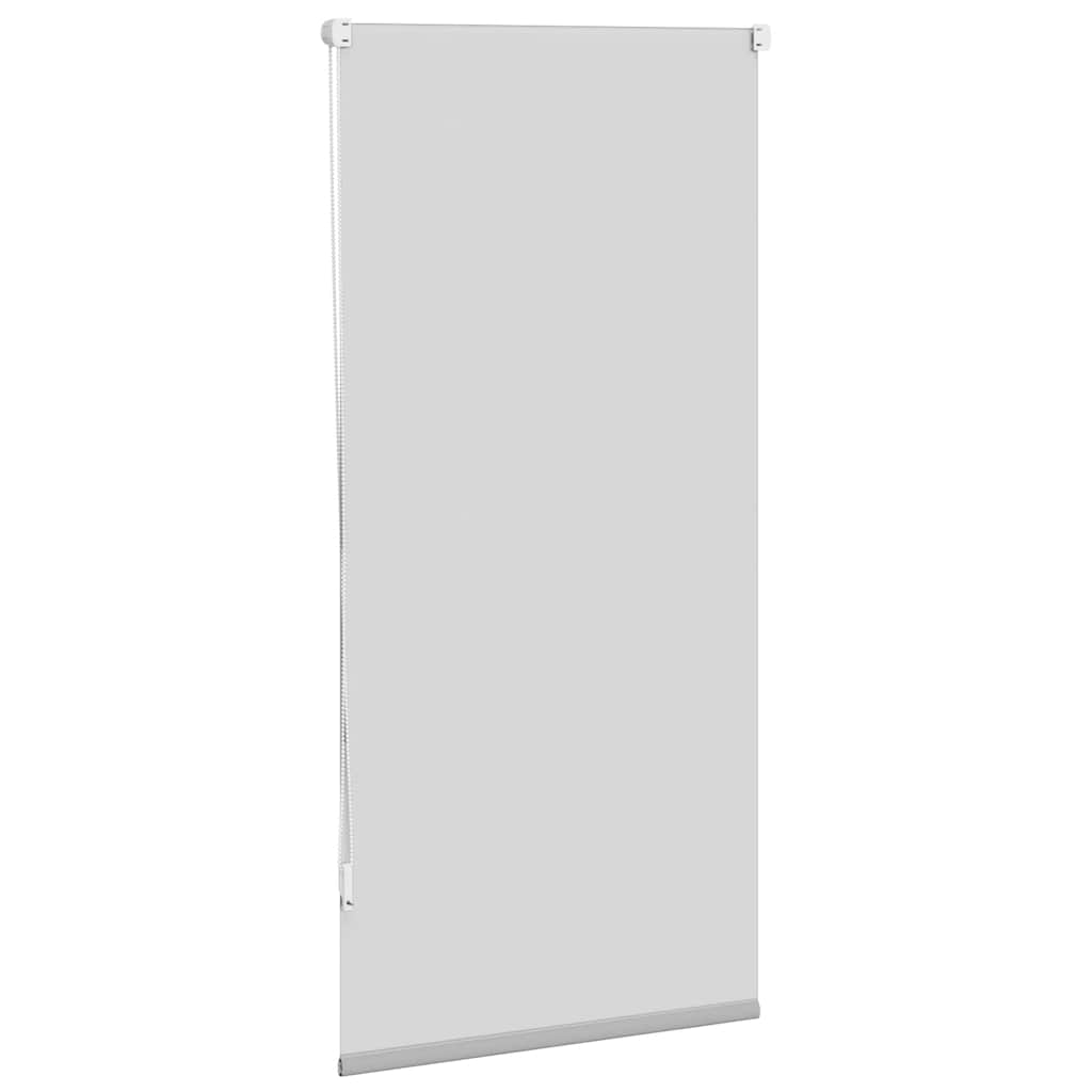 Cortina de rolo blackout, 64,4 x 120 cm, largura do tecido 60 cm, cinza.