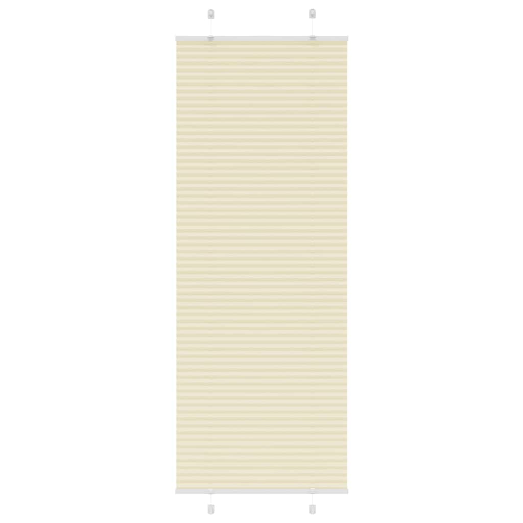 Creme plissada cega 70x200 cm largura tecido 69,4 cm poliéster