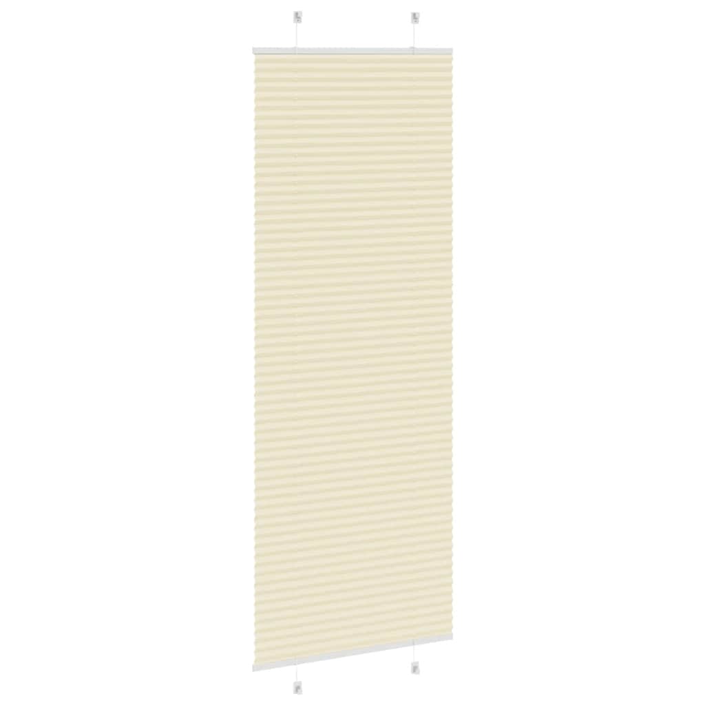 Creme plissada cega 70x200 cm largura tecido 69,4 cm poliéster