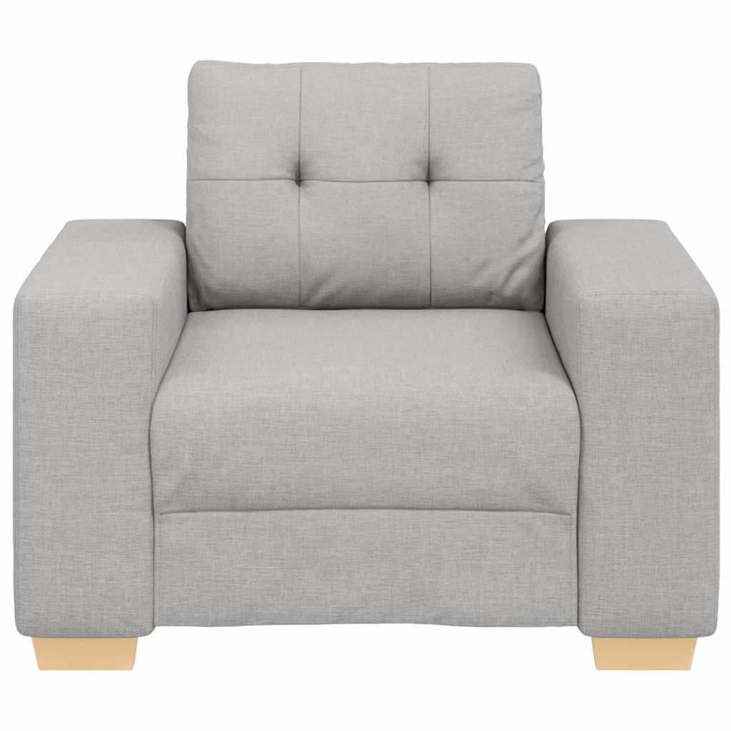 Sofá-cadeira cinza nuvem 100x78x80 cm tecido