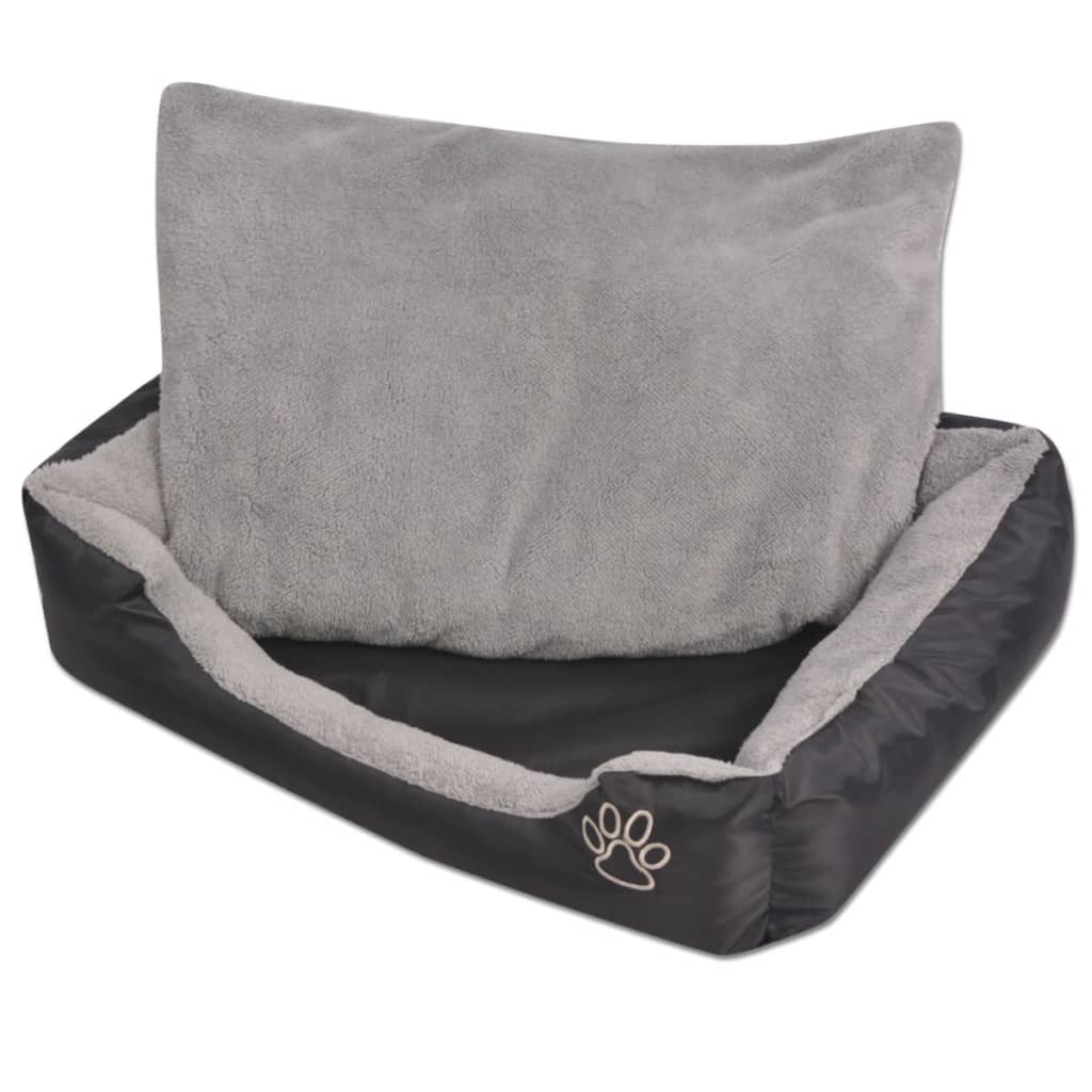 Cama para cães com almofada acolchoada tamanho xxl preto