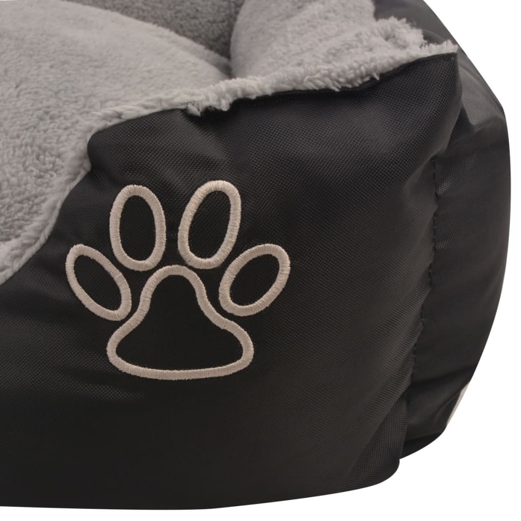 Cama para cães com almofada acolchoada tamanho xxl preto