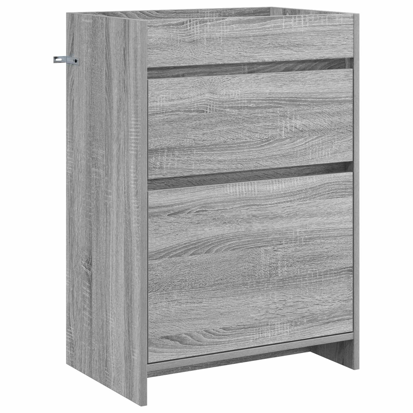 Armário de banheiro sob a pia sonoma cinzento 56 x 37,5 x 81 cm