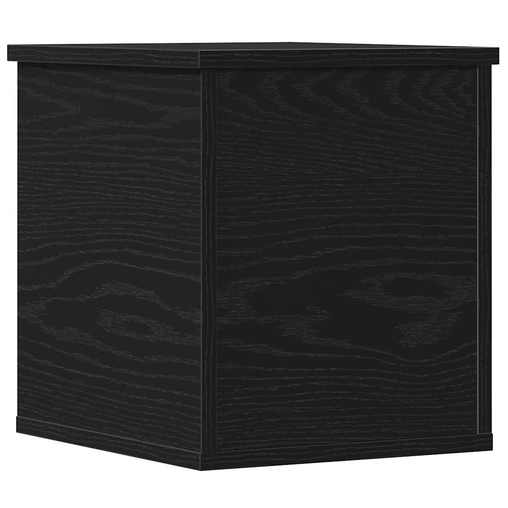 Caixa de armazenamento carvalho preto 30 x 35 x 35 cm