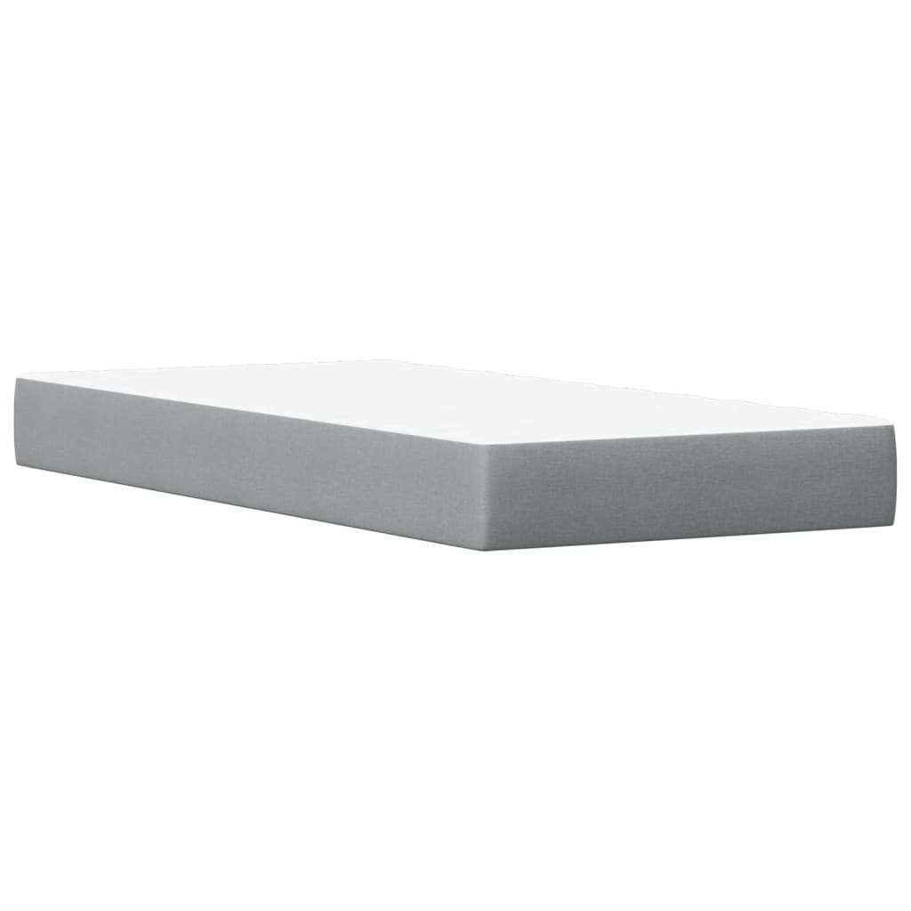 Cama com colchão 90x190 cm madeira de pinho maciça branco