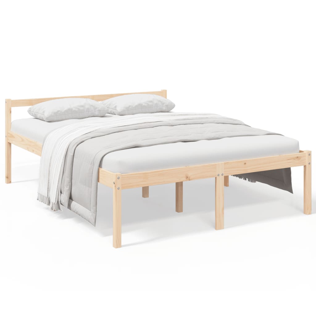 Cama para idosos 160x200 cm pinho maciço