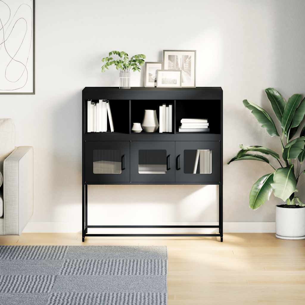 Aparador 100,5x39x107 cm aço laminado a frio antracite