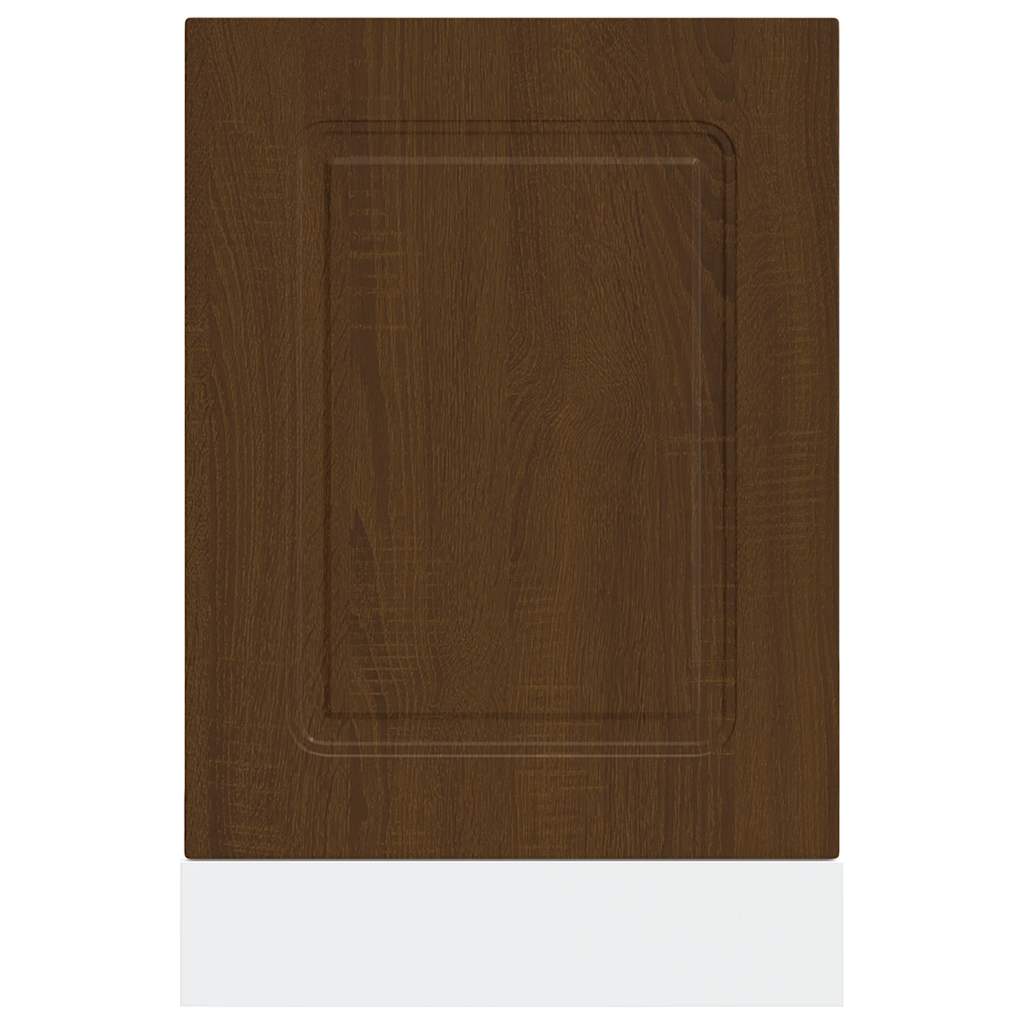 Painel máquina lavar louça kalmar 45x1,5x57cm carvalho castanho