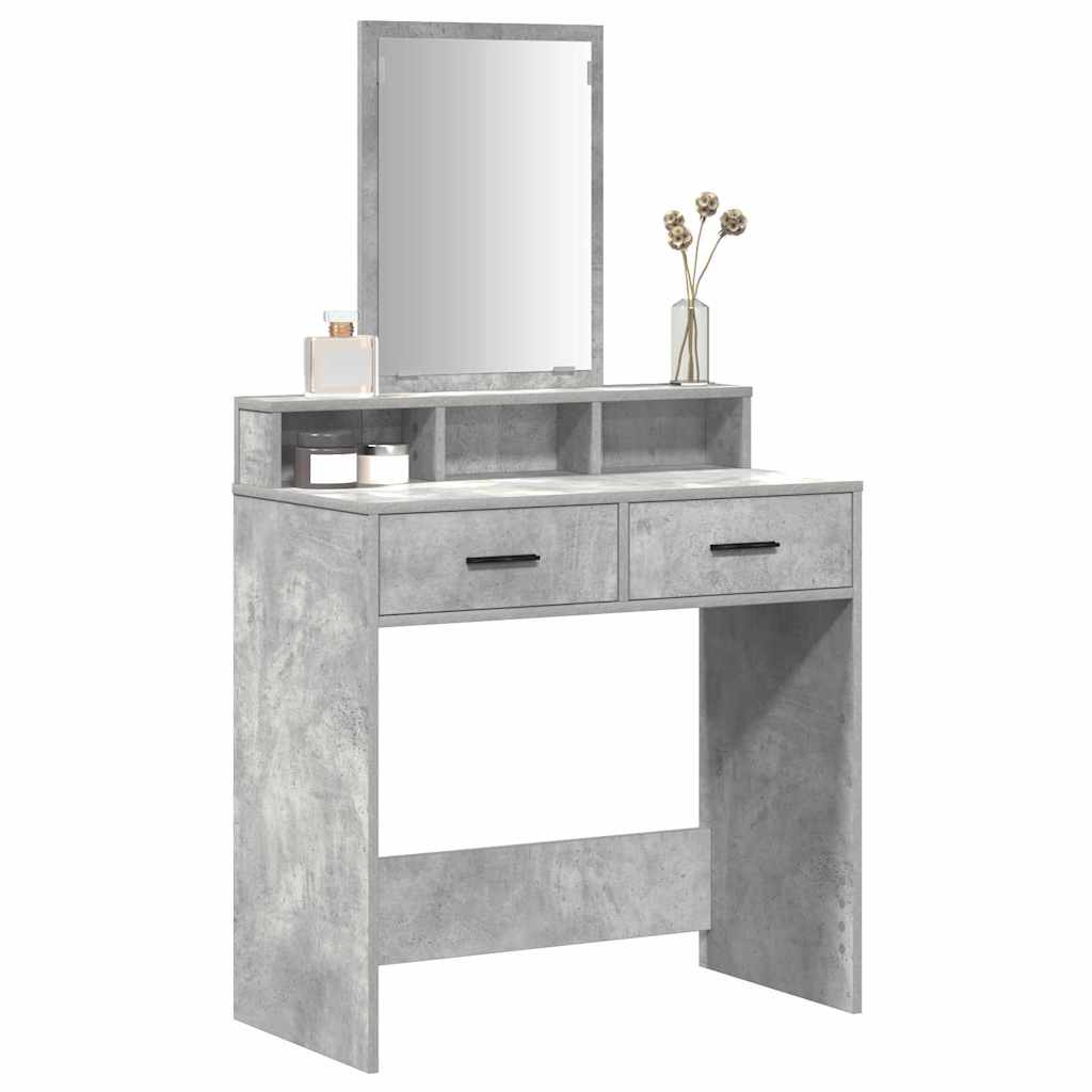 Mesa de vestir cinzento 79 x 41 x 140 cm derivados de madeira