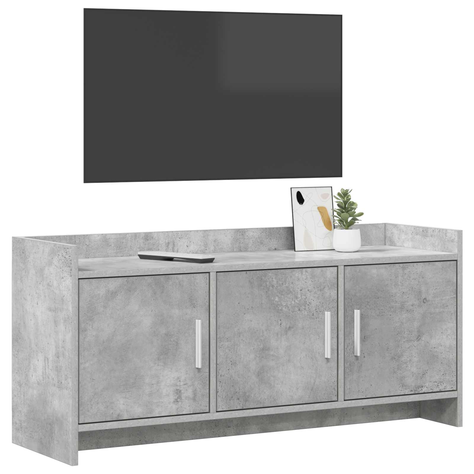 Gabinete para TV 102 x 33 x 47 cm cinzento cimento