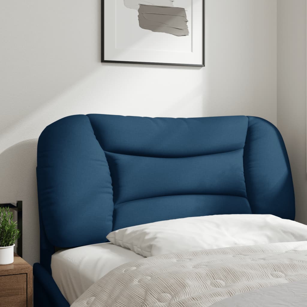Almofadão de cabeceira hvar 90 cm tecido azul