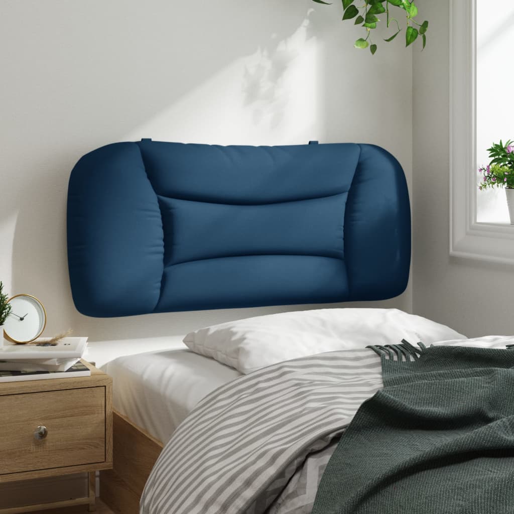 Almofadão de cabeceira hvar 90 cm tecido azul