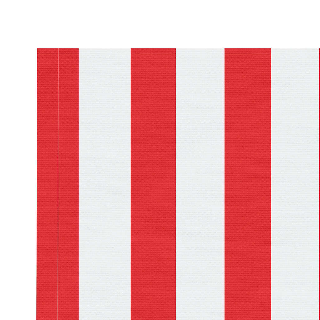 Tecido de substituição para toldo vermelho e branco 3x2,5 m poliéster