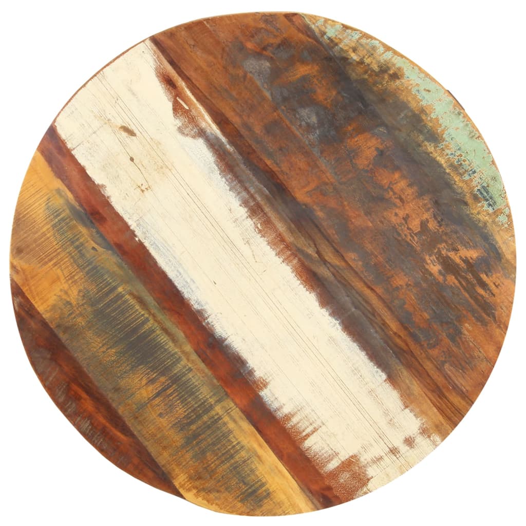 Mesa de apoio 68x68x56 cm madeira recuperada maciça