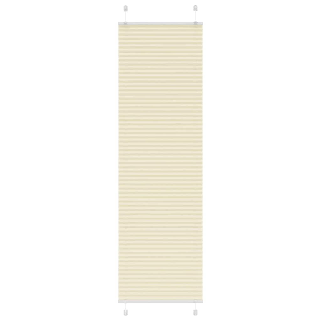 Creme plissada cega 55x200 cm largura tecido 54,4 cm poliéster