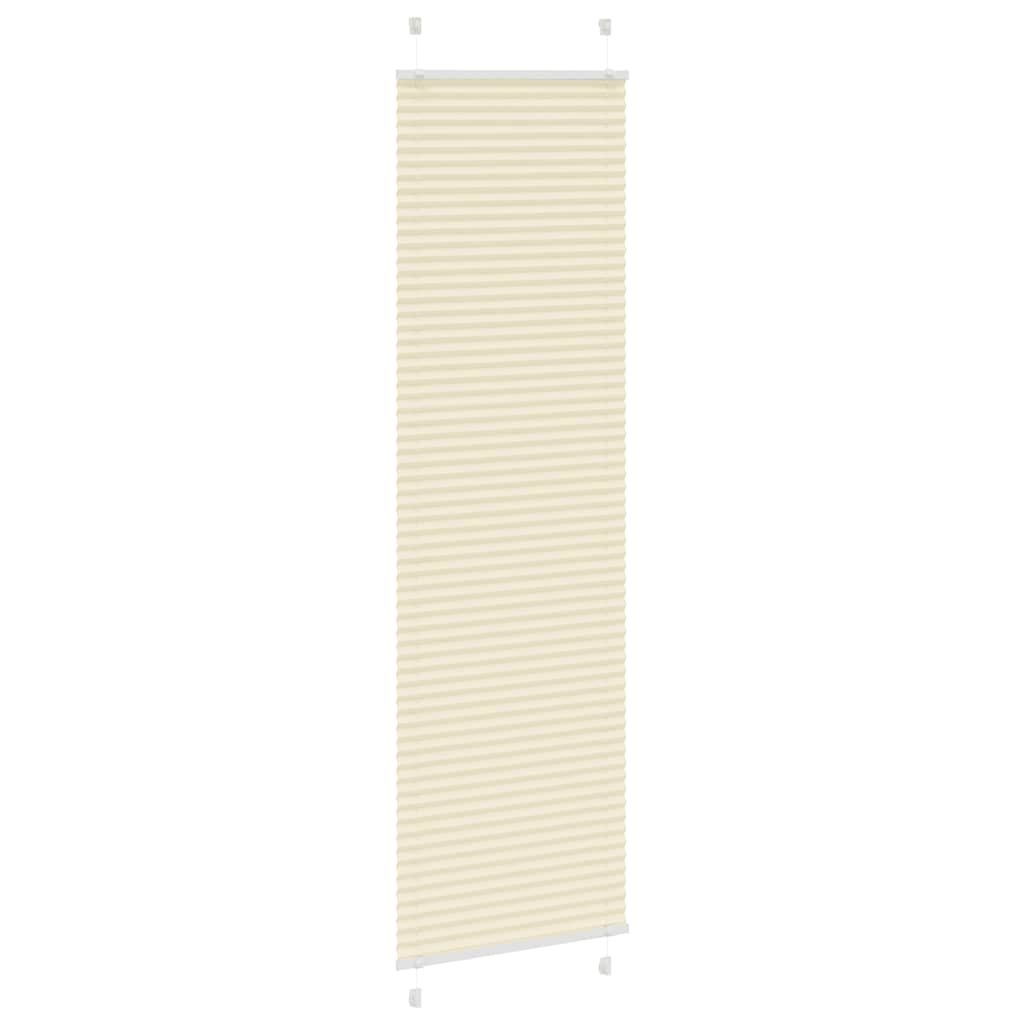 Creme plissada cega 55x200 cm largura tecido 54,4 cm poliéster