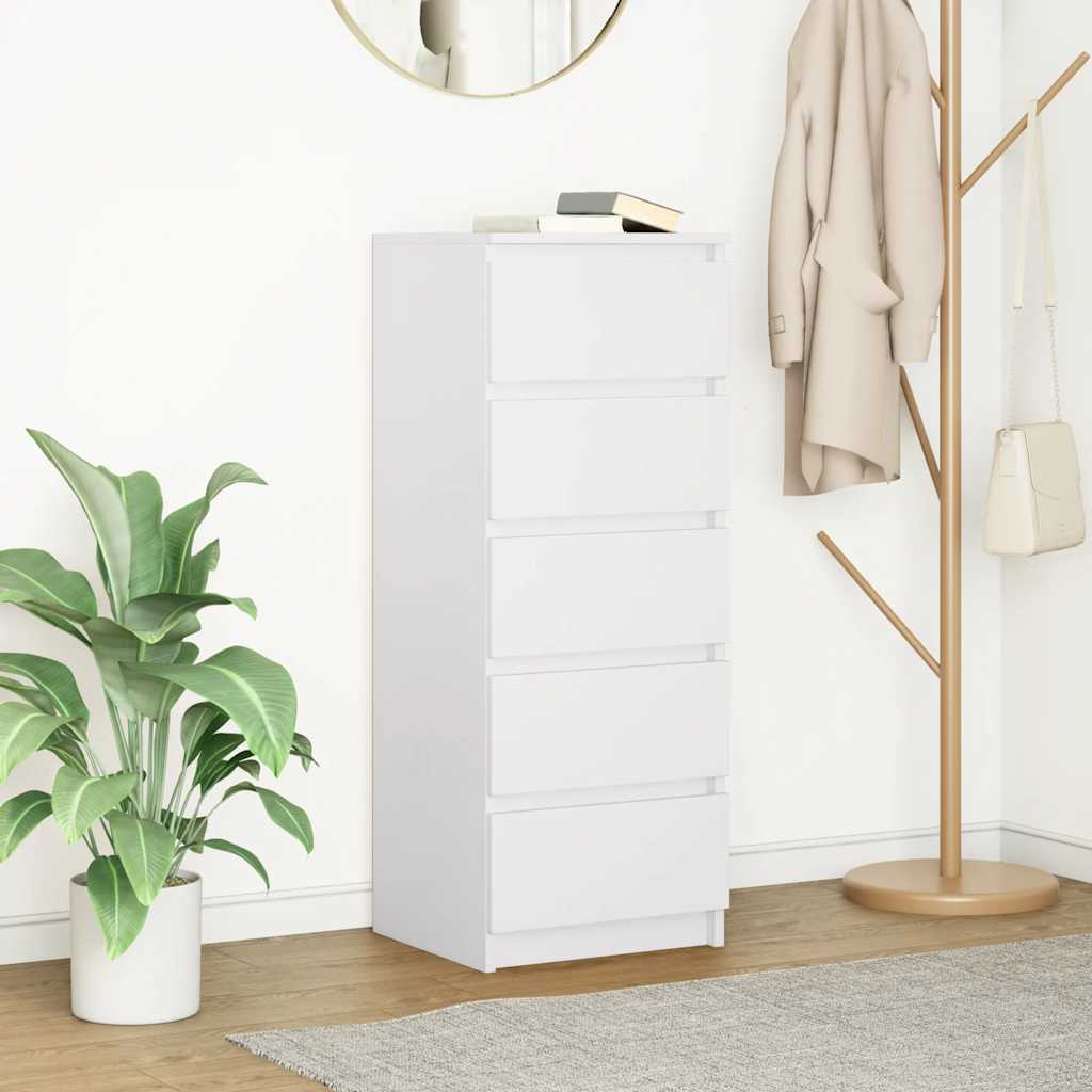 Aparador com gavetas 37,5x35x99 cm derivados de madeira branco