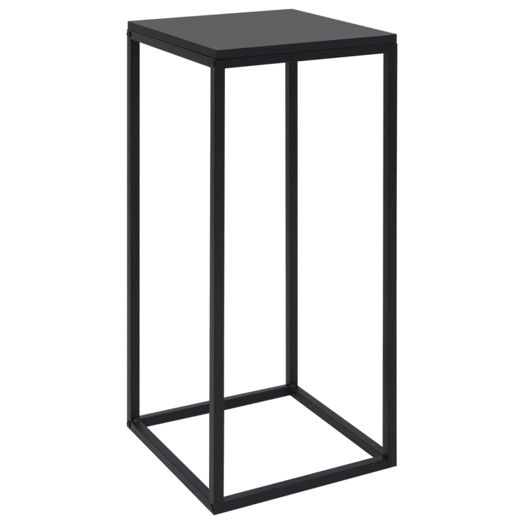 Mesas de apoio 2 pcs aço preto