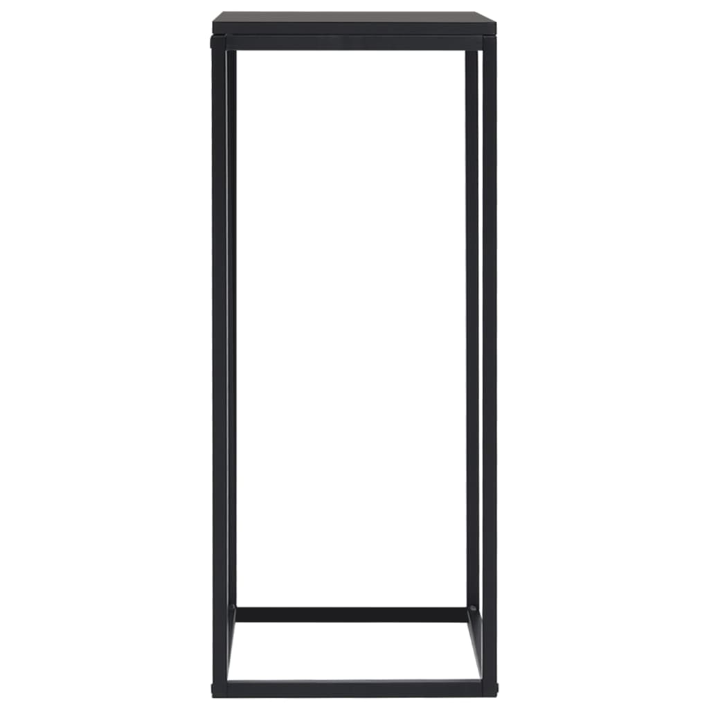 Mesas de apoio 2 pcs aço preto