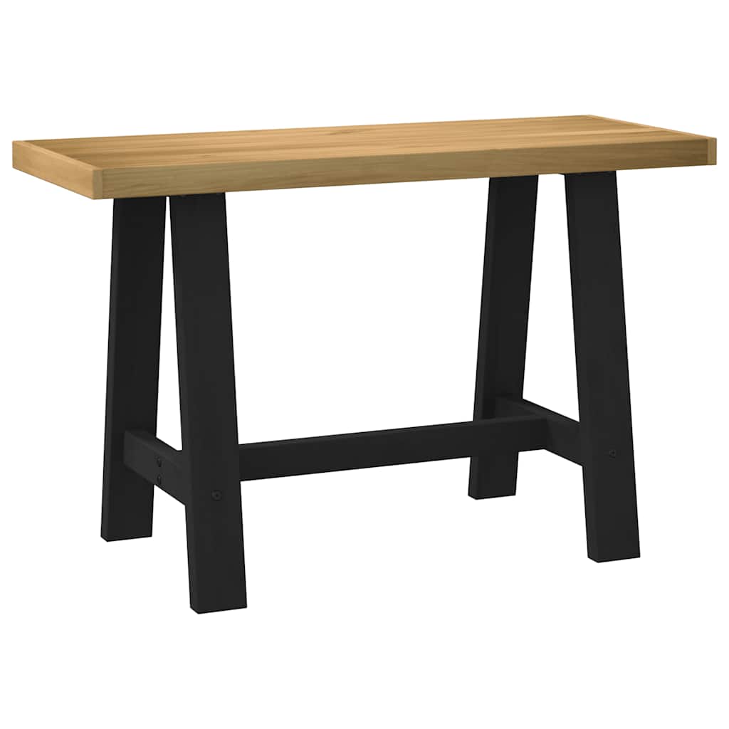 Secretária noain com pernas forma a 120x50x75 cm pinho maciço