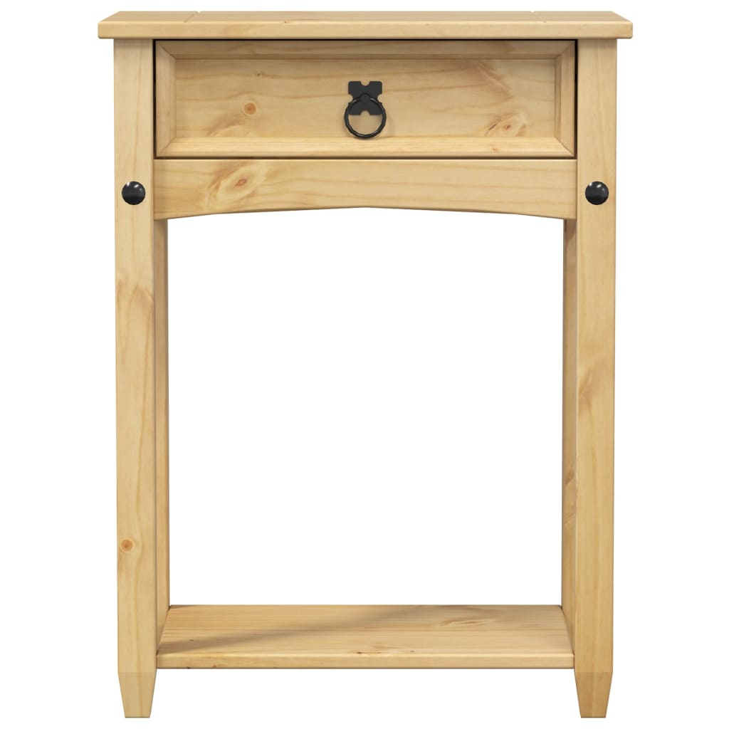 Mesa consola corona 55x35x73 cm madeira de pinho maciça