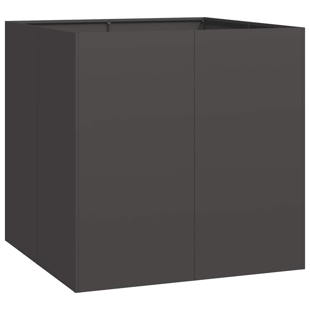Vaso floreira 80x80x80 cm aço preto