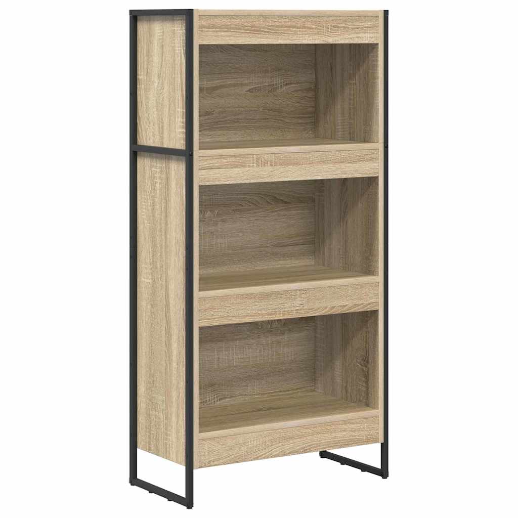 Gabinete de livros 60 x 30 x 121 cm derivados de madeira sonoma