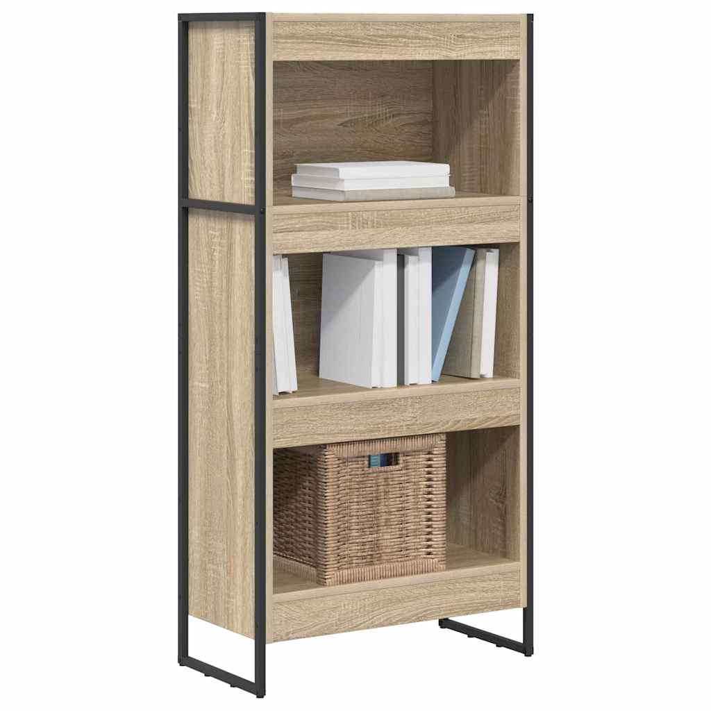 Gabinete de livros 60 x 30 x 121 cm derivados de madeira sonoma