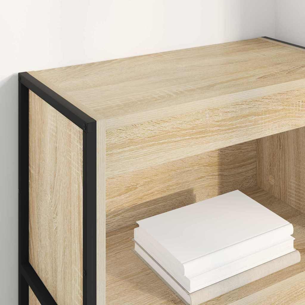 Gabinete de livros 60 x 30 x 121 cm derivados de madeira sonoma