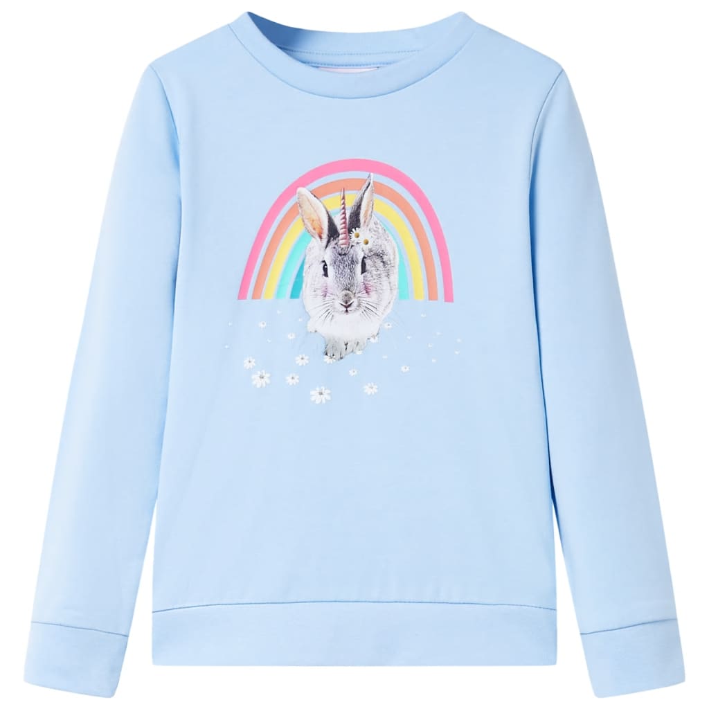 Sweatshirt para criança azul-claro 116