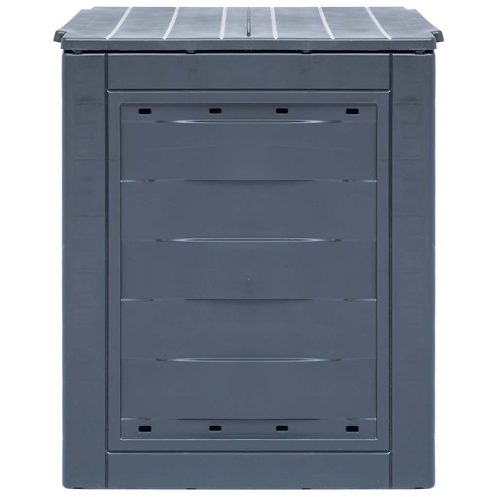 Compostores de jardim 2 pcs 60x60x73 cm 520 l cinzento