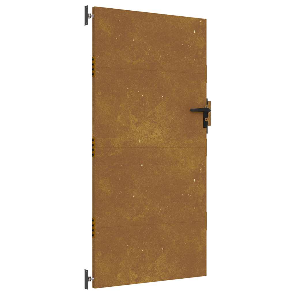 Portão de jardim 85x200 cm aço corten