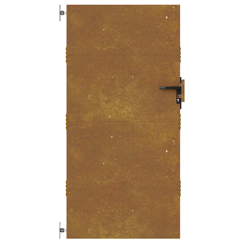 Portão de jardim 85x200 cm aço corten