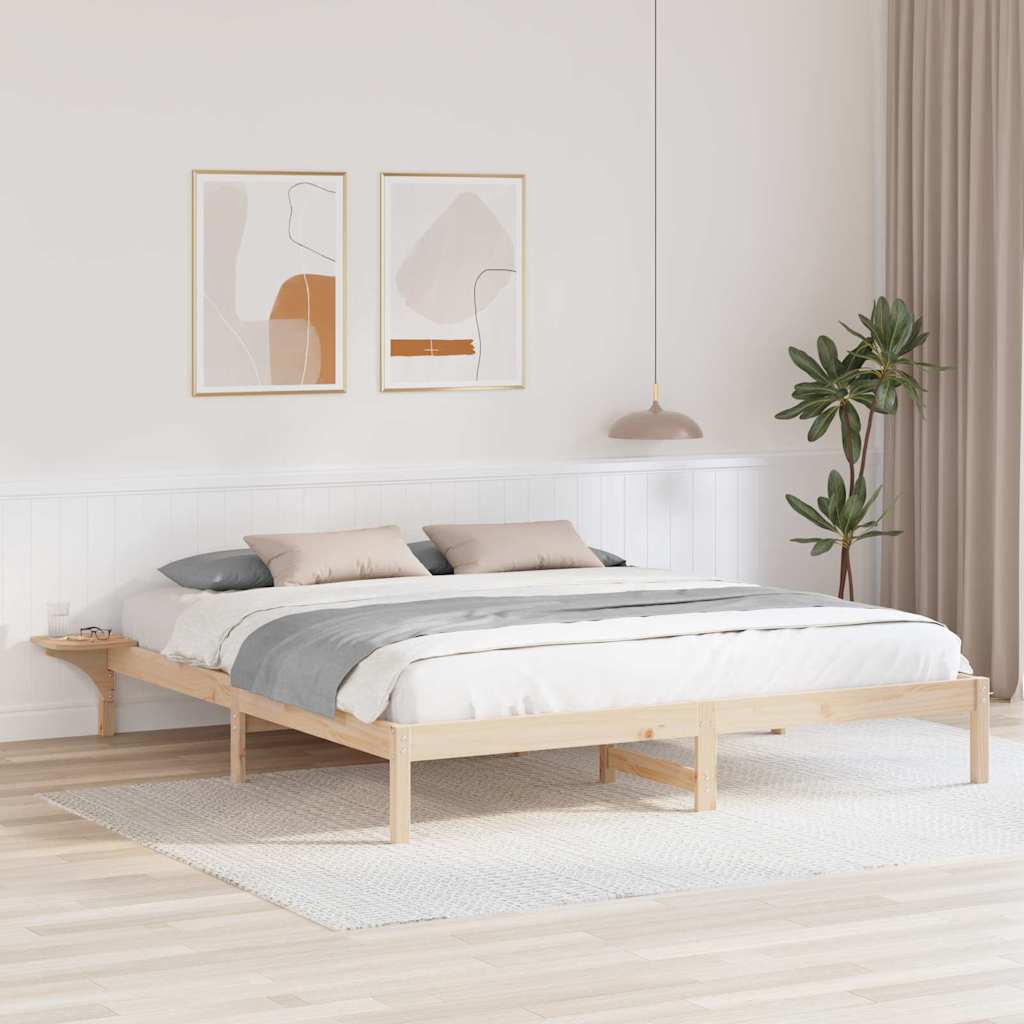 Estrutura da cama natural 200 x 200 cm