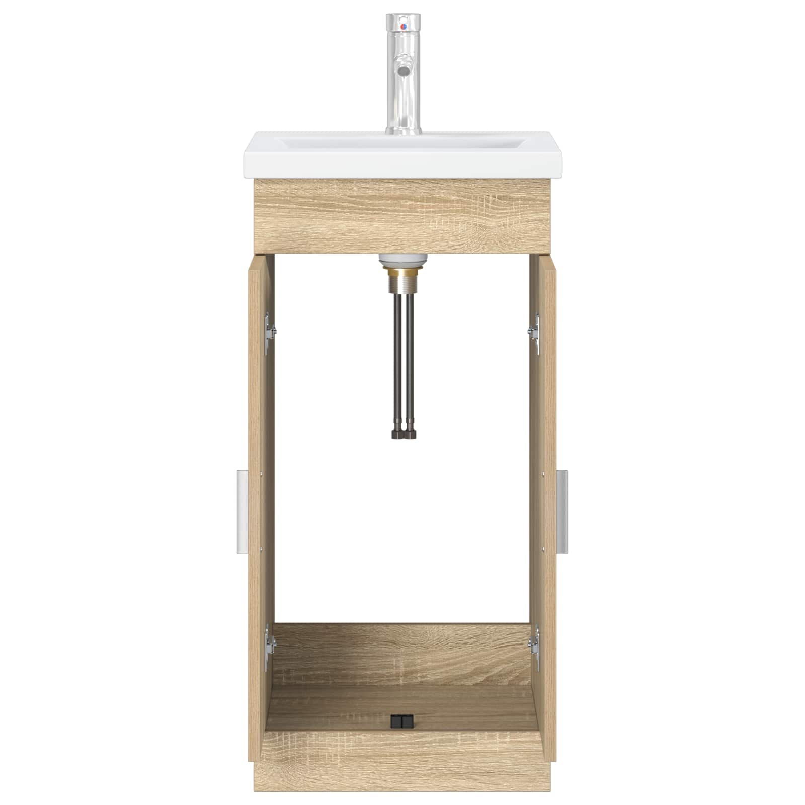 Gabinete de banheiro com pia carvalho sonoma 42 x 40 x 84,5 cm