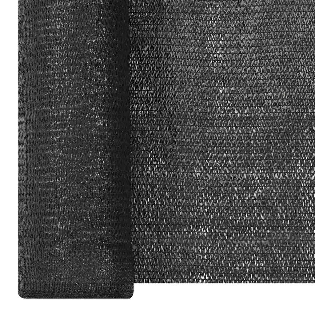 Rede de ocultação para privacidade pead 150 g/m² 1,5x25 m preto
