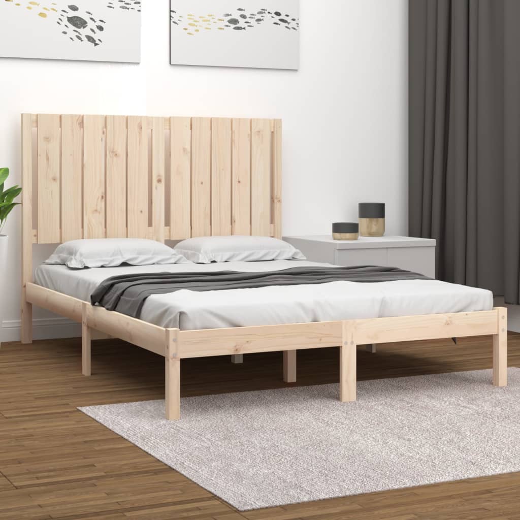 Cama sem colchão 120x200 cm madeira de pinho maciça